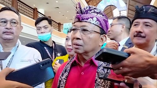 Gubernur Bali Wayan Koster di Nusa Dua, Jumat (16/6/2023).