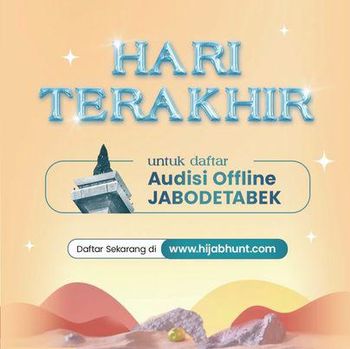 Hari terakhir audisi offline Emeron Hijab Hunt 2023 untuk wilayah Jabodetabek.