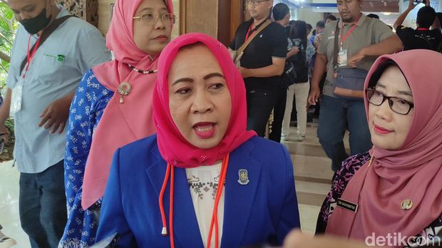 Ketua Umum DPP Persatuan Ahli Gizi (Persagi), Rudatin di Semarang, Jumat (16/6/2023).