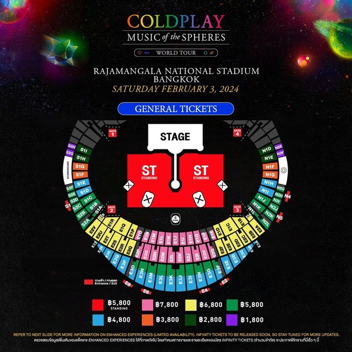 Konser Coldplay Bangkok 2024: Music of The Spheres World Tour