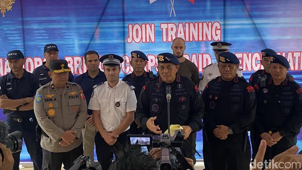 Latihan gabungan Brimob dan Kepolisian Prancis