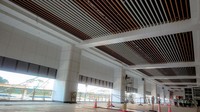 Melalui Instagram resminya, PT. KCIC merilis foto progres pembangunan Stasiun Kereta Cepat Halim, Jakarta, Jumat (16/6/2023).  