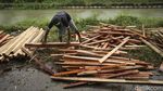Melihat Pembuatan Kandang Hewan Kurban Jelang Idul Adha