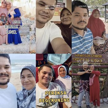 Pasangan beda usia 35 tahun viral Mohammad Amin Jumdail dan Rokiah Samat.