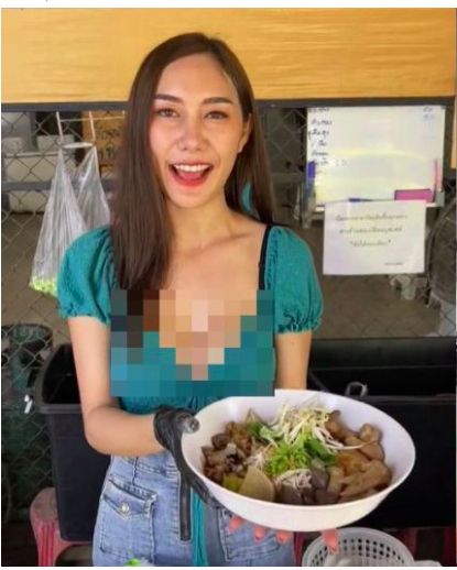 Penjual mie cantik dan seksi