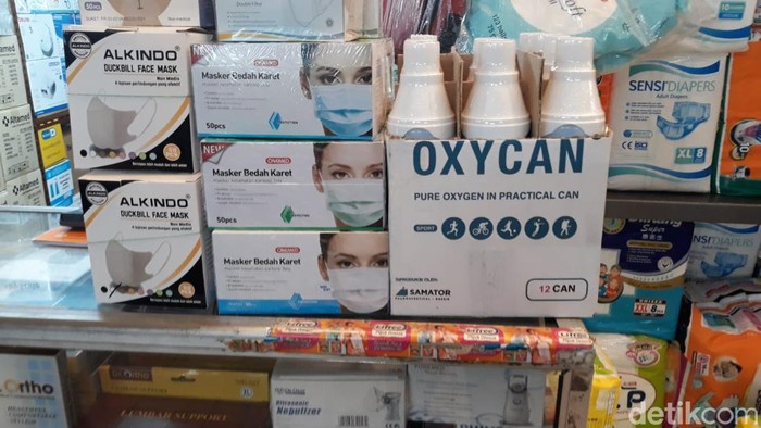 Penjualan Masker di Pasar Pramuka, Jakarta Timur