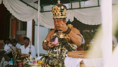 Ida Rsi Agung Wayahan Suta Dharma Jaya Giri, dari Griya Gede Giri Pundukdawa Dawan Klungkung, satu dari ratusan sulinggih tidak punya asuransi kesehatan.