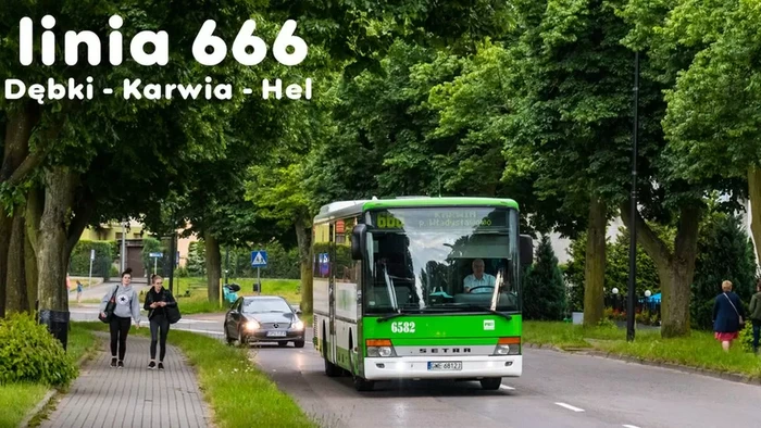 Rute bus 666 ke Hel