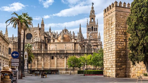 Seville Cathedral. Spain. It is the largest Gothic cathedral and the third-largest church in the world.