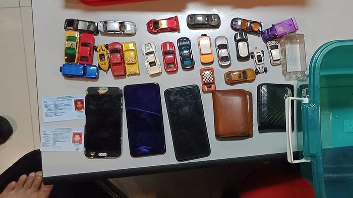 Sisa koleksi Hotwheel milik majikan yang dicuri sopir pribadi di Lampung. (Foto: Istimewa)