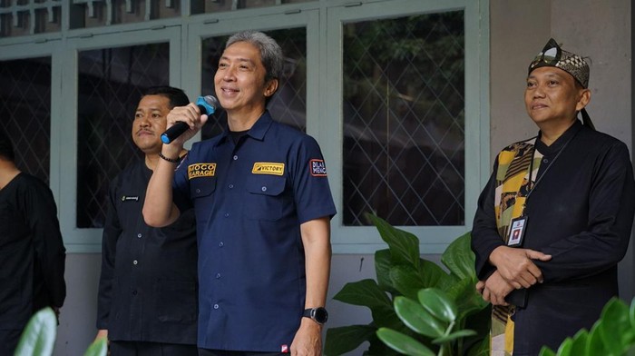Wali Kota Bogor Dedie A Rachim saat kunjungi salah satu sekolah di Kota Bogor.