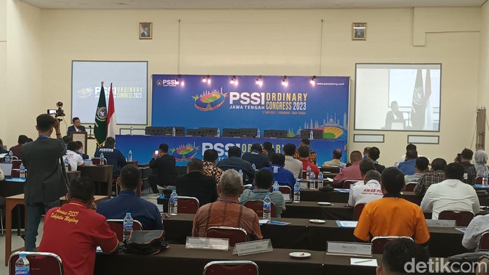 Asprov PSSI Jateng menggelar Kongres Biasa di UTC Hotel Semarang, Sabtu (17/6/2023).