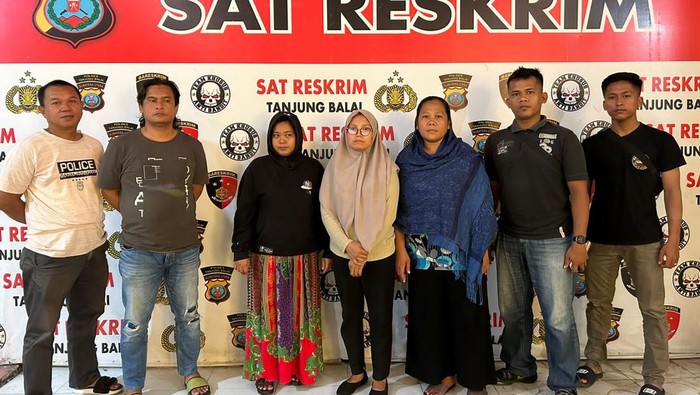 Empat IRT diamankan Satgas TPPO di Tanjungbalai. (Istimewa)