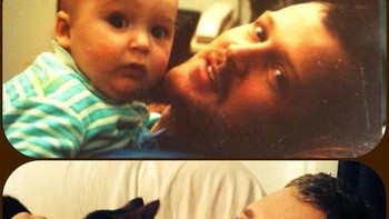 Sang anak (foto bawah) masih perlu mengulang foto ini ketika sudah memiliki bayi sendiri. (Foto: Brightside)