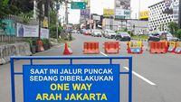 One Way Arah Jakarta Diterapkan, Lalin Ke Puncak Bogor Disetop