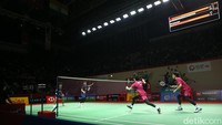 Leo Rolly Carnando/Daniel Marthin menghadapi ganda Korea Selatan Kang Min Hyuk/Seo Seung Jae, pada perempatfinal Indonesia Open 2023 di Istora Senayan, Jumat (16/6/2023) malam WIB.