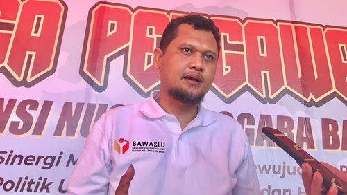 Ketua Bawaslu NTB Itratip saat ditemui usai Apel Siaga Pengawasan Pemilu 2024 pada Sabtu (17/6/2023) pagi di Mataram.