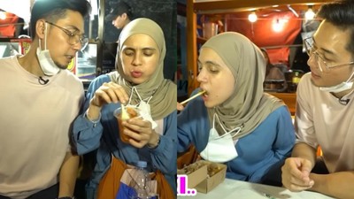 Serunya Pasangan Rizky Kinos dan Nycta Gina Saat Jajan di Belakang GI
