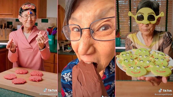 Nenek-nenek yang Eksis di Tiktok
