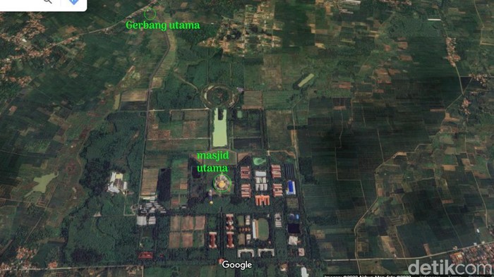 Megahnya Ponpes Al-Zaytun dari satelit