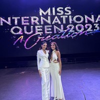 Begini penampilannya dalam pemotretan Miss International Queen 2023 menggunakan dress keluaran Ivan Gunawan.Foto: Instagram