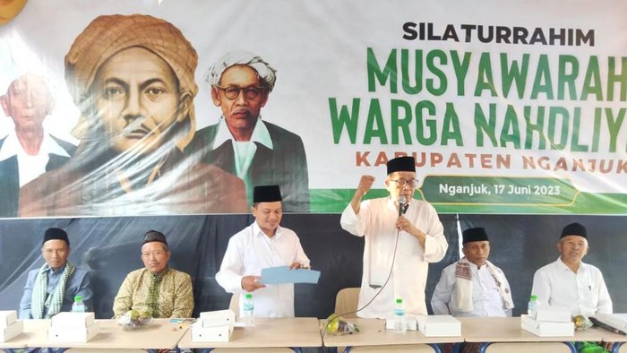 Musyawarah Warga NU di Nganjuk yang menyepakati dukungan untuk Cak Imin maju capres 2024.