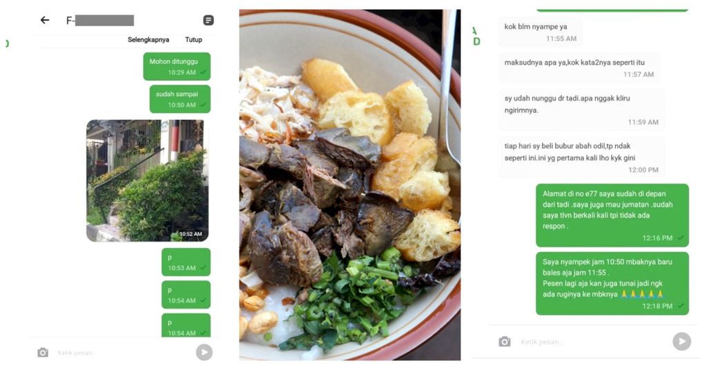 Dicuekin Pelanggan 1 Jam, Ojol Ini Lahap Makanan yang Diantar
