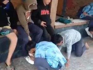 Aksi Bang Jago Paksa Pelajar Cianjur Cium Kaki Berujung Dibekuk Polisi