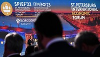 Putin mengatakan senjata itu dimaksudkan sebagai pencegahan bagi mereka yang berpikir untuk menimbulkan kekalahan strategis di Rusia. Ramil Sitdikov/Host photo agency Ria Novosti via Reuters. 