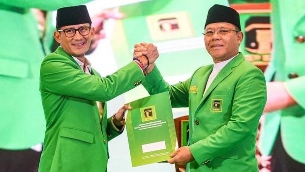 Sandiaga Uno bergabung dalam Partai Persatuan Pembangunan. (Instagram @sandiuno)