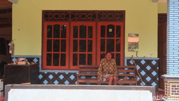 Suasana di Kampung Pitu, Pedukuhan Nglanggeran Wetan, Kalurahan Nglanggeran, Kapanewon Patuk, Kabupaten Gunungkidul, Jumat (16/6/2023).