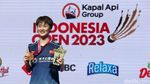 Aksi-aksi Chen Yu Fei Hajar Carolina Marin Berujung Juara Indonesia Open 2023