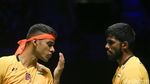 Ekspresi Ganda Putra India Usai Juara Indonesia Open 2023