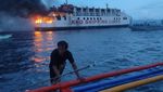 Kapal Feri Terbakar di Filipina