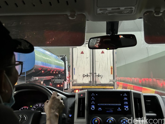 Kemacetan di terowongan di Makkah