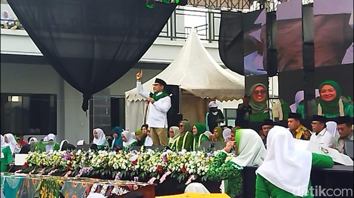 Ketua Umum PKB Muhaimin Iskandar bertemu Nahdliyat Brebes, Minggu (18/6/2023),