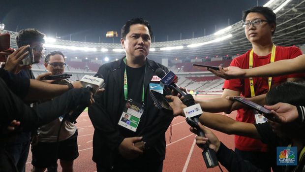 Ketua Umum PSSI, Erick Thohir. (CNBC Indonesia/Rindi Salsabilla)
