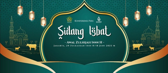 link live streaming Sidang Isbat Idul Adha 2023