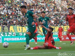 Persebaya dan Persija Saling Balas Gol, Skor Akhir 2-2