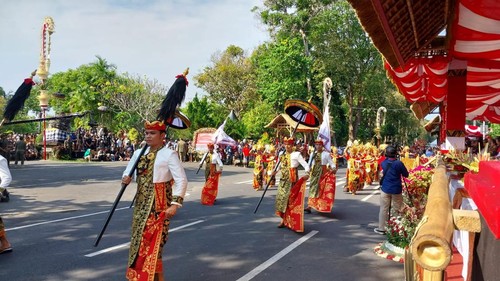 PKB 2023 diikuti oleh 309 komunitas seni, menampilkan 498 karya seni, yang melibatkan lebih dari 19 ribu seniman. (Rizki Setyo Samudero)