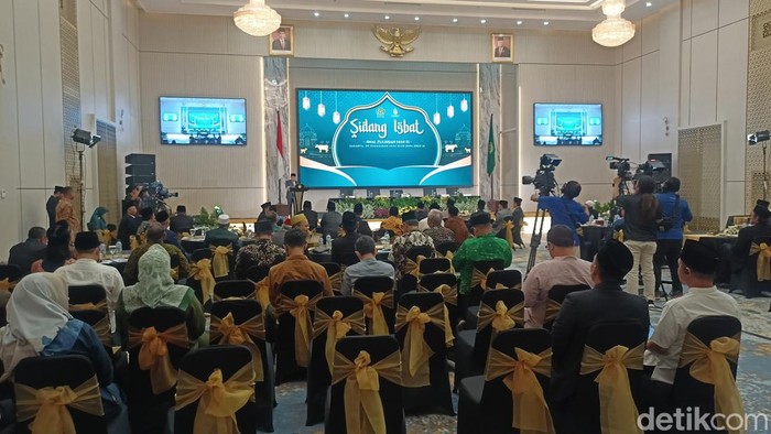 Sidang Isbat 1 Zulhijah 1444 H atau Idul Adha 2023. (Adrial/detikcom)