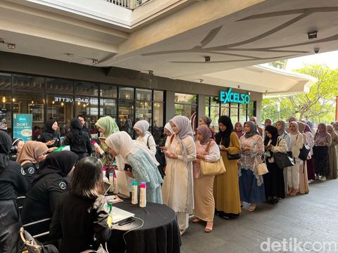 Suasana audisi Emeron Hijab Hunt 2023 di Summarecon Mall Bekasi (18/6/2023).