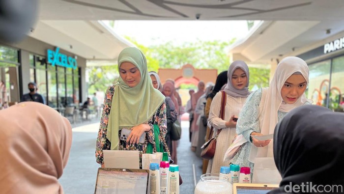 Suasana audisi Emeron Hijab Hunt 2023 di Summarecon Mall Bekasi (18/6/2023).