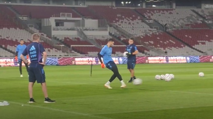 Timnas Argentina latihan di GBK.