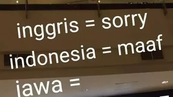 Sepurane artinya maaf. Kalau Sephora mah tempat belanjanya cewek-cewek. Foto: Instagram/redaksiana