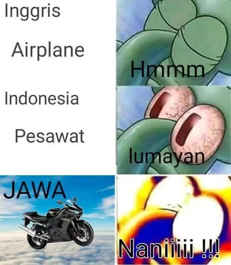 Buat kamu yang orang Jawa, pasti bakal senyum-senyum sendiri melihat deretan meme berikut.