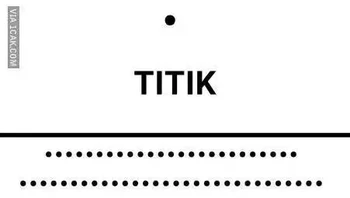 Titik artinya sedikit, kalau banyak ya akeh. Foto: 1cak