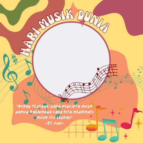 Hari Musik Sedunia diperingati setiap tahun pada tanggal 21 Juni. Untuk merayakan peringatannya, cek daftar link twibbon Hari Musik Sedunia 2023!