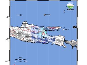 Berikut Daerah yang Rasakan Guncangan Gempa Mojokerto M 4,6