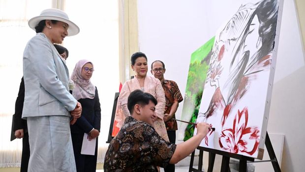 Ibu Negara Iriana Joko Widodo (Jokowi) dan Permaisuri Jepang Masako